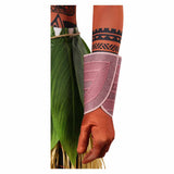 Moana Live-action Maui  Brown Jumpsuit with Grass Skirt Cosplay Costume Outfit Halloween Carnival Suit