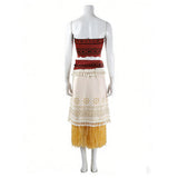 Moana Moana Women Red Tribal Outfit Cosplay Costume Outfit Halloween Carnival Suit