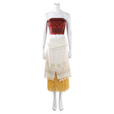 Moana Moana Women Red Tribal Outfit Cosplay Costume Outfit Halloween Carnival Suit