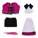 Monster High Mavis Dracula Women Purple Dress Cosplay Costume Outfit Halloween Carnival Suit