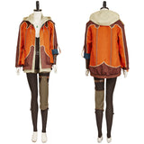 Monster Hunter Wilds Alma Women Orange Outfit Cosplay Costume Outfits Halloween Carnival Suit