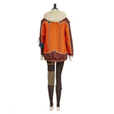 Monster Hunter Wilds Alma Women Orange Outfit Cosplay Costume Outfits Halloween Carnival Suit