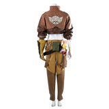 Monster Hunter Wilds Gemma Women Brown Outfit Cosplay Costume Outfits Halloween Carnival Suit