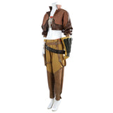 Monster Hunter Wilds Gemma Women Brown Outfit Cosplay Costume Outfits Halloween Carnival Suit