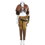 Monster Hunter Wilds Gemma Women Brown Outfit Cosplay Costume Outfits Halloween Carnival Suit