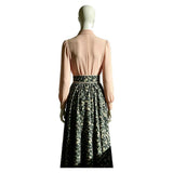 Monster The Lizzie Borden Story Lizzie Pink Top with Green Printed Skirt Cosplay Costume Outfit Halloween Carnival Suit
