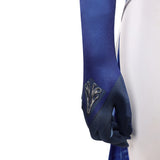 Mortal Kombat 1 Kitana Women Blue Outfit Cosplay Costume Outfit Halloween Carnival Suit