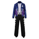 Mortal Kombat 2 Johnny Cage Blue Outfit Cosplay Costume Outfit Halloween Carnival Suit