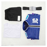 Mortal Kombat 2 Johnny Cage Blue Outfit Cosplay Costume Outfit Halloween Carnival Suit