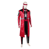 Mortal Kombat 2 Kenshi Takahashi Red Leather Outfit Cosplay Costume Outfit Halloween Carnival Suit