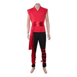 Mortal Kombat 2 Liu Kang Red Training Outfit Cosplay Costume Outfit Halloween Carnival Suit
