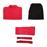 Mortal Kombat 2 Liu Kang Red Training Outfit Cosplay Costume Outfit Halloween Carnival Suit