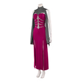 Mortal Kombat 2 Sindel Women Purple Dress Cosplay Costume Outfit Halloween Carnival Suit