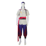 Mortal Kombat Fire God Liu Kang Gray Outfit Cosplay Costume Outfit Halloween Carnival Suit