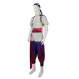 Mortal Kombat Fire God Liu Kang Gray Outfit Cosplay Costume Outfit Halloween Carnival Suit