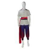Mortal Kombat Fire God Liu Kang Gray Outfit Cosplay Costume Outfit Halloween Carnival Suit