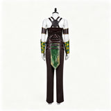 Mortal Kombat Jade Women Green Outfit Cosplay Costume Outfit Halloween Carnival Suit