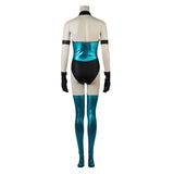 Mortal Kombat KITANA Women Blue Bikini Set Cosplay Costume Outfit Halloween Carnival Suit