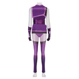 Mortal Kombat Mileena Women Purple Outfit Cosplay Costume Outfit Halloween Carnival Suit