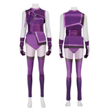 Mortal Kombat Mileena Women Purple Outfit Cosplay Costume Outfit Halloween Carnival Suit