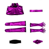 Mortal Kombat Mileena Women Purple Outfit Cosplay Costume Outfit Halloween Carnival Suit