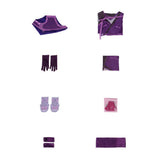 Mortal Kombat Mileena Women Purple Outfit Cosplay Costume Outfit Halloween Carnival Suit