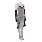 Moulin Rouge Satine Women Sliver Dress Cosplay Costume Outfit Halloween Carnival Suit