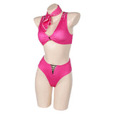 Movie 2023 Women Pink Swimsuit Cosplay Costume Outfits Halloween Carnival Suit Original Design
