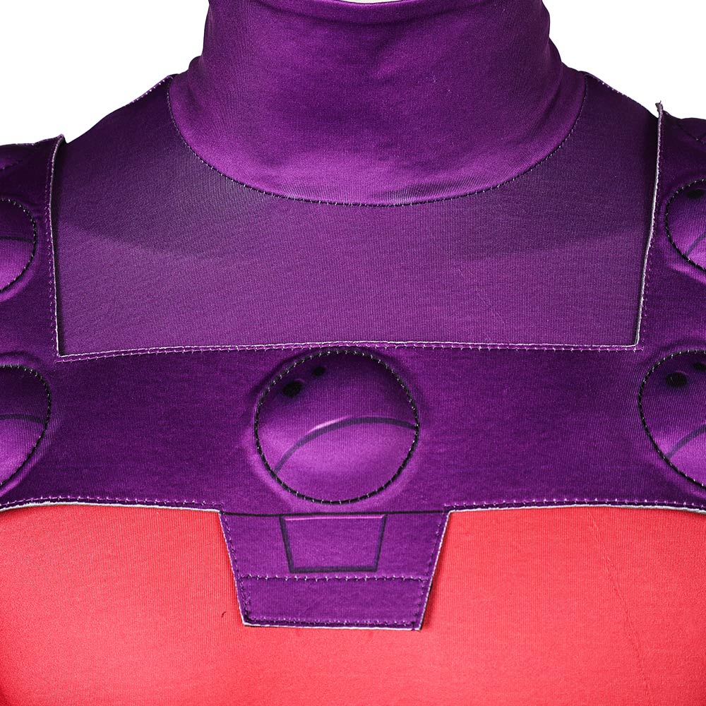 Movie 2024 Magneto Red And Purple Jumpsuit With Cloak Cosplay Costume ...