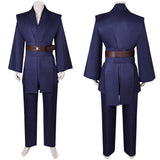 Movie Anakin Skywalker Dark Blue Outfit Cosplay Costume Outfits Halloween Carnival Suit