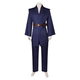 Movie Anakin Skywalker Dark Blue Outfit Cosplay Costume Outfits Halloween Carnival Suit