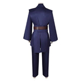 Movie Anakin Skywalker Dark Blue Outfit Cosplay Costume Outfits Halloween Carnival Suit