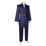 Movie Anakin Skywalker Dark Blue Outfit Cosplay Costume Outfits Halloween Carnival Suit