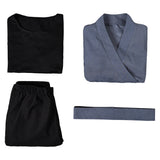 Movie Barriss Offee Women Grey Top Pants Full Set Cosplay Costume Outfits Halloween Carnival Suit