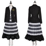 Movie Beetlejuice 2024 Astrid Deetz Women Black Dress Outfit Cosplay Costume Outfits Halloween Carnival Suit