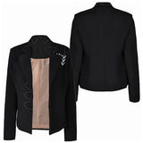 Movie Beetlejuice 2024 Barbara Women Black Coat Cosplay Costume Outfits Halloween Carnival Suit
