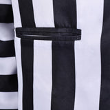 Movie Beetlejuice 2024 Beetlejuice Black and White Striped Suit Cosplay Costume Outfits Halloween Carnival Suit