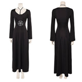 Movie Beetlejuice 2024 Lydia Deetz Black Dress Cosplay Costume Outfits Halloween Carnival Suit