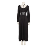 Movie Beetlejuice 2024 Lydia Deetz Black Dress Cosplay Costume Outfits Halloween Carnival Suit