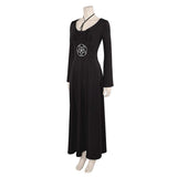 Movie Beetlejuice 2024 Lydia Deetz Black Dress Cosplay Costume Outfits Halloween Carnival Suit