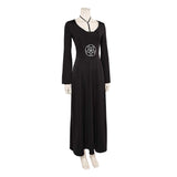 Movie Beetlejuice 2024 Lydia Deetz Black Dress Cosplay Costume Outfits Halloween Carnival Suit