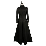 Movie Beetlejuice 2024 Lydia Deetz Women Black Dress Cosplay Costume Outfits Halloween Carnival Suit