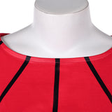 Movie Beetlejuice 2024 Lydia Deetz Women Red Outfit Cosplay Costume Outfits Halloween Carnival Suit
