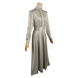 Movie Beetlejuice 2024 Lydia Deetz Women Silver Dress Cosplay Costume Outfits Halloween Carnival Suit