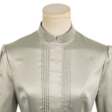 Movie Beetlejuice 2024 Lydia Deetz Women Silver Dress Cosplay Costume Outfits Halloween Carnival Suit