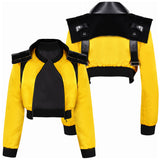 Movie Boy Kills World 2024 June 27 Women Yellow Coat Cosplay Costume Outfits Halloween Carnival Suit