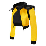 Movie Boy Kills World 2024 June 27 Women Yellow Coat Cosplay Costume Outfits Halloween Carnival Suit