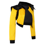 Movie Boy Kills World 2024 June 27 Women Yellow Coat Cosplay Costume Outfits Halloween Carnival Suit