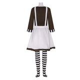 Movie Charlie and the Chocolate Factory Oompa Loompa Women Brown Outfit Cosplay Costume