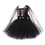 Movie Darth Vader Kids Children Black Tutu Dress Cosplay Costume Outfits Halloween Carnival Suit